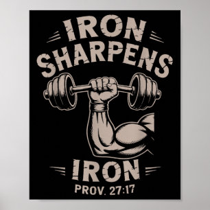 Affiche Fer aiguise fer jeunesse chrétienne salle de sport