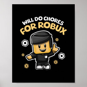 Affiche Fera des tâches pour Robux - Conception de jeu amu