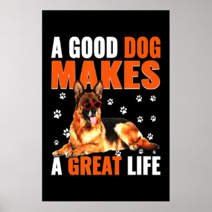 Affiche Fera Une Vie Magnifique Berger Allemand