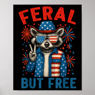 Affiche Feral Et Gratuitement Funny Raccoon Feral Mais Gra