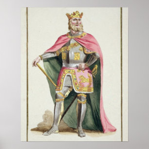Affiche Ferdinand I (1379-1416) Roi d'Aragon de 'Receu