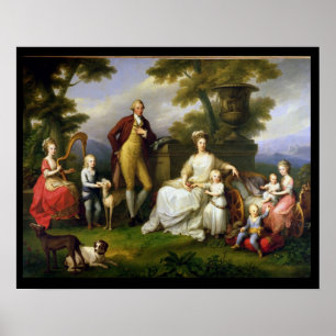 Affiche Ferdinand IV, roi de Naples, et sa famille