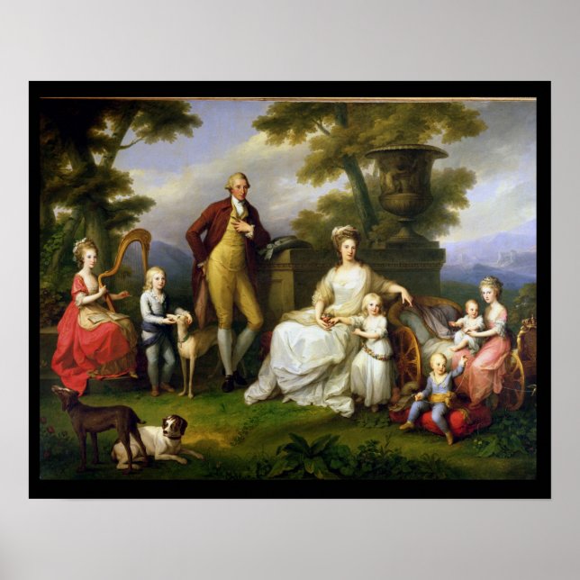 Affiche Ferdinand IV, roi de Naples, et sa famille (Devant)
