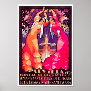 Affiche Feria de Sevilla 1930