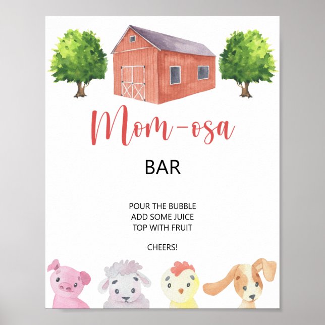 Affiche Ferme - bar Momosa (Devant)