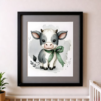 Affiche Ferme d'animaux de pépinière Touch of Color Vache