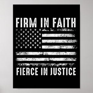 Affiche Ferme dans la foi, féroce dans la justice