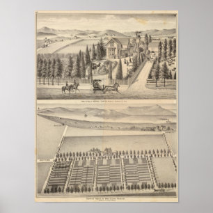 Affiche Ferme de Curtis, région de Poirier