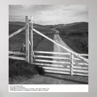 Affiche Ferme de Montezuma Hills par Ansel Adams