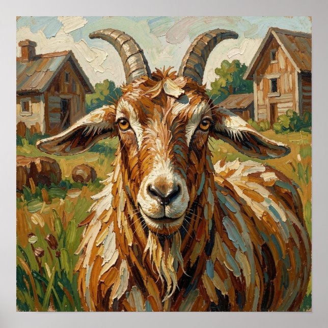Affiche Ferme d'impastos mignons Chèvre   (Devant)
