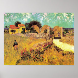 Affiche Ferme en Provence par Vincent van Gogh van Gogh