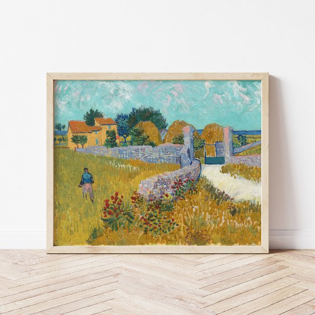 Affiche Ferme en Provence | Vincent Van Gogh (Créateur téléchargé)