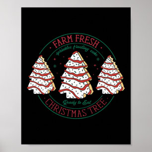 Affiche Ferme Fraîche Arbre de Noël Frosting Gelé Gelé De