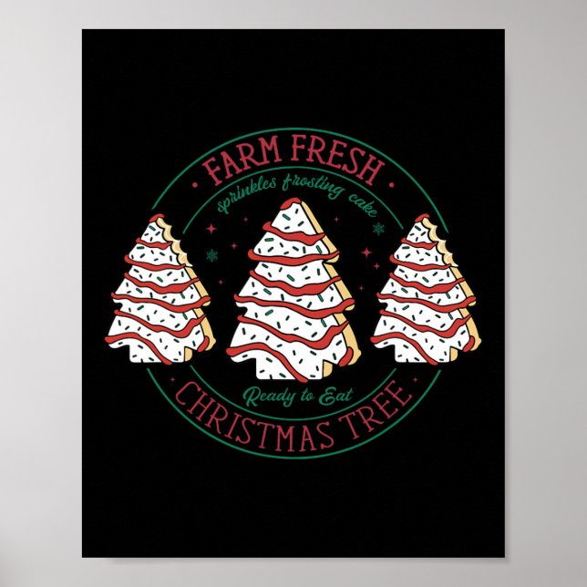 Affiche Ferme Fraîche Arbre de Noël Frosting Gelé Gelé De (Devant)