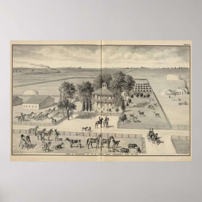 Affiche ferme Gibson, Woodland (Devant)