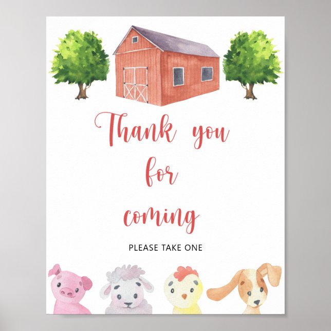 Affiche Ferme - Merci d'être venu (Devant)