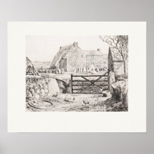 Affiche Ferme St Buryan Cornwall Eleanor Hughes Retouche