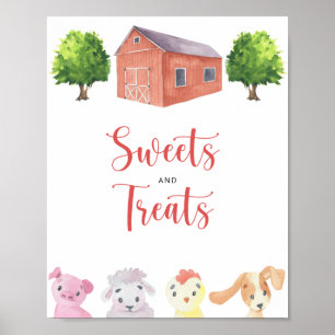 Affiche Ferme - Sucres et friandises