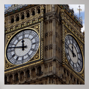 Affiche Fermer Big Ben Horloge Tower Londres