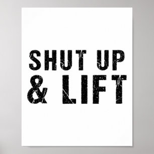 Affiche Fermer Et Ascenseur Motivationnel Citation Fitness