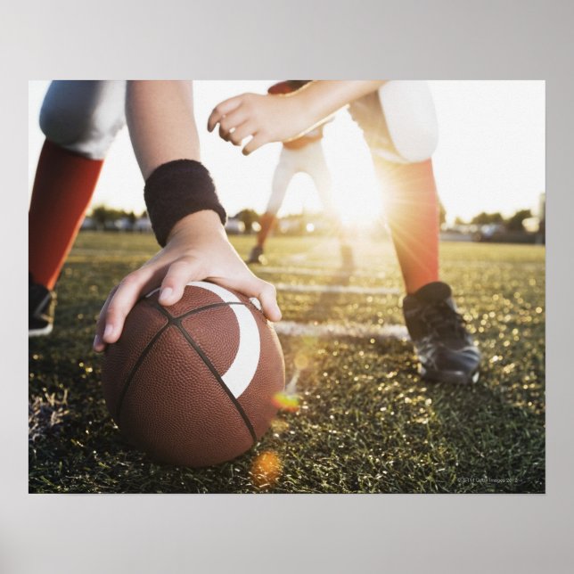 Affiche Fermer le centre de football en train de se prépar (Devant)