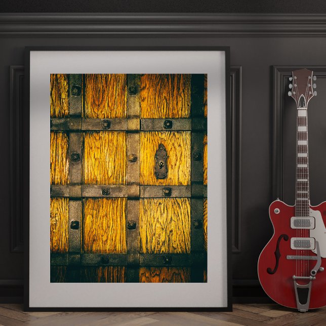 Affiche Fermeture de la porte médiévale du château. (Créateur téléchargé)