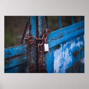 Affiche Fermeture de porte ancienne