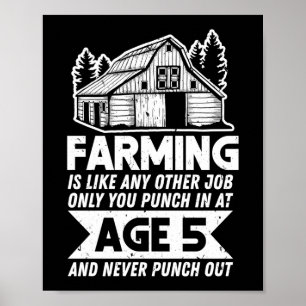 Affiche Fermier Vous Agricole Passez À 5 Ans Et Jamais