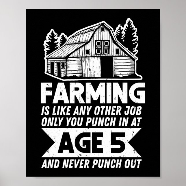 Affiche Fermier Vous Agricole Passez À 5 Ans Et Jamais (Devant)