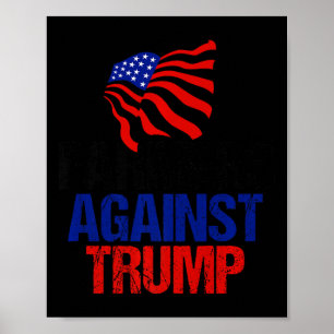 Affiche Fermiers contre Trump Anti Donald Trump American F