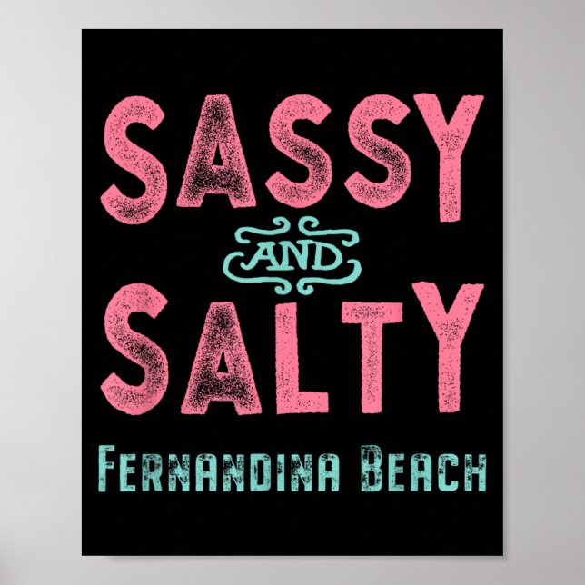 Affiche Fernandina Beach Floride Sy et Salé (Devant)