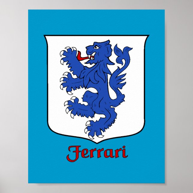 Affiche Ferrari Family Shield Print (Devant)