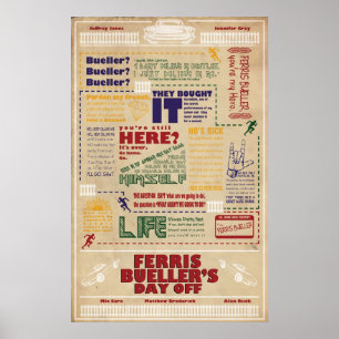 Affiche Ferris Bueller