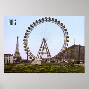 Affiche Ferris Wheel à Paris (1900)