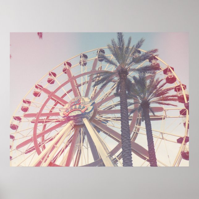 Affiche Ferris Wheel & Palms (Devant)
