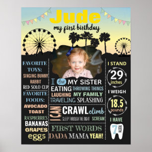 Affiche Ferris wheel Palms festival de musique tropicale