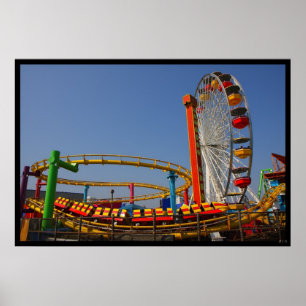 Affiche Ferris Wheel & Rollercoaster