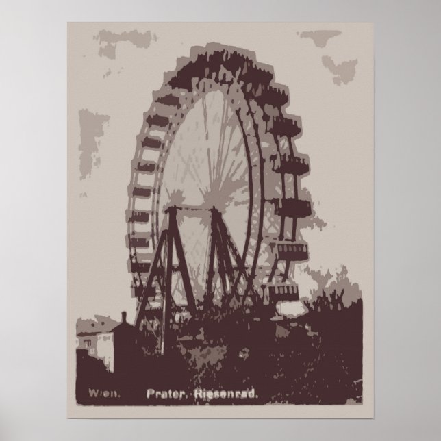 Affiche Ferris Wheel, Vienne 1939 (Devant)
