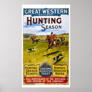 Affiche ferroviaire britannique vintage