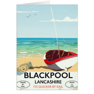 Affiche ferroviaire de Blackpool, Lancashire