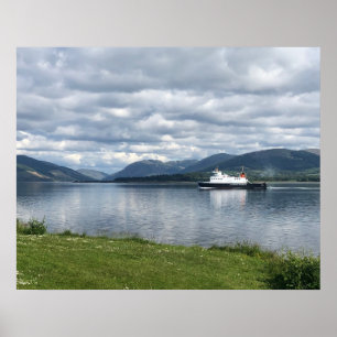 Affiche Ferry à Rothesay Bay, île de Bute sur un