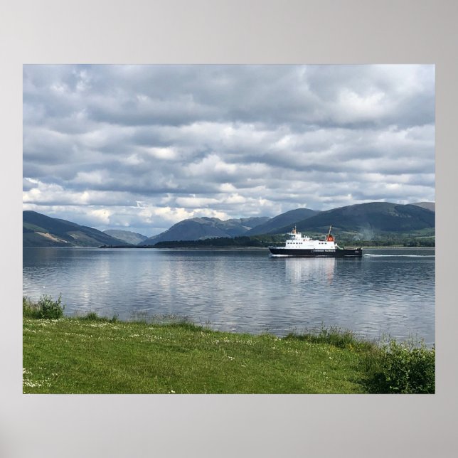Affiche Ferry à Rothesay Bay, île de Bute sur un (Devant)