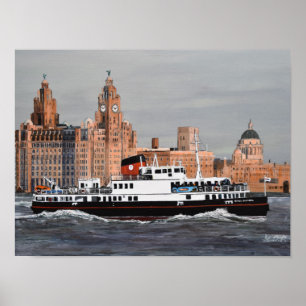 Affiche Ferry Traversez le Mersey !