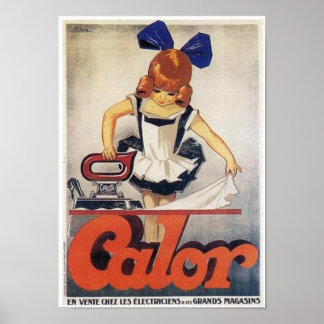 Affiche Fers à repasser - Publicité pour enfants