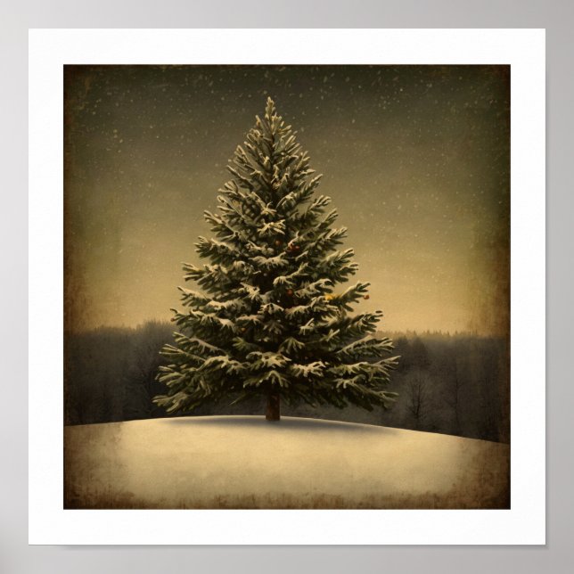 Affiche Festif Arbre de Noël (Devant)