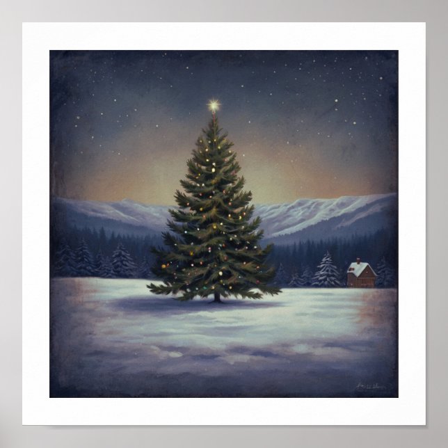 Affiche Festif Arbre de Noël (Devant)