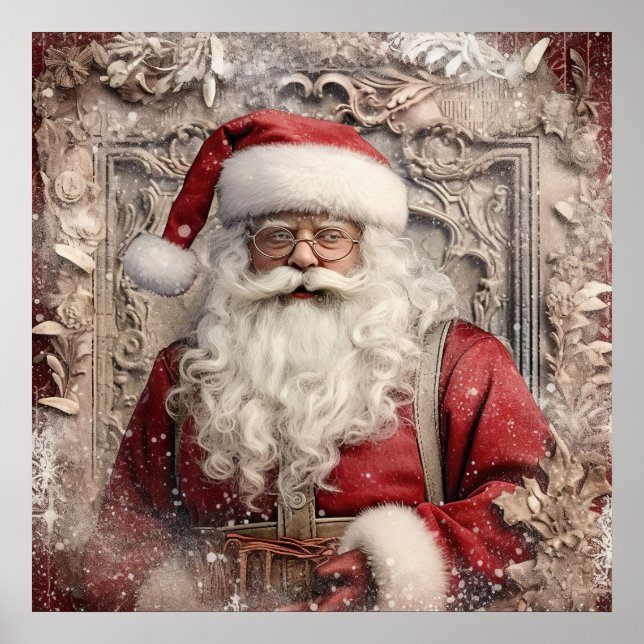 Affiche Festif Noël Père Noël (Devant)