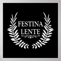 festina lente