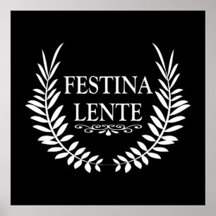 Affiche festina lente