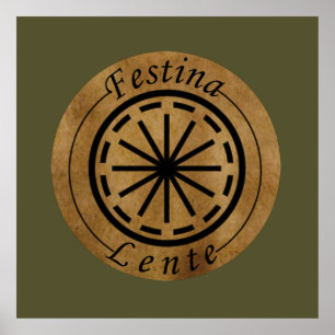 Affiche Festina lente